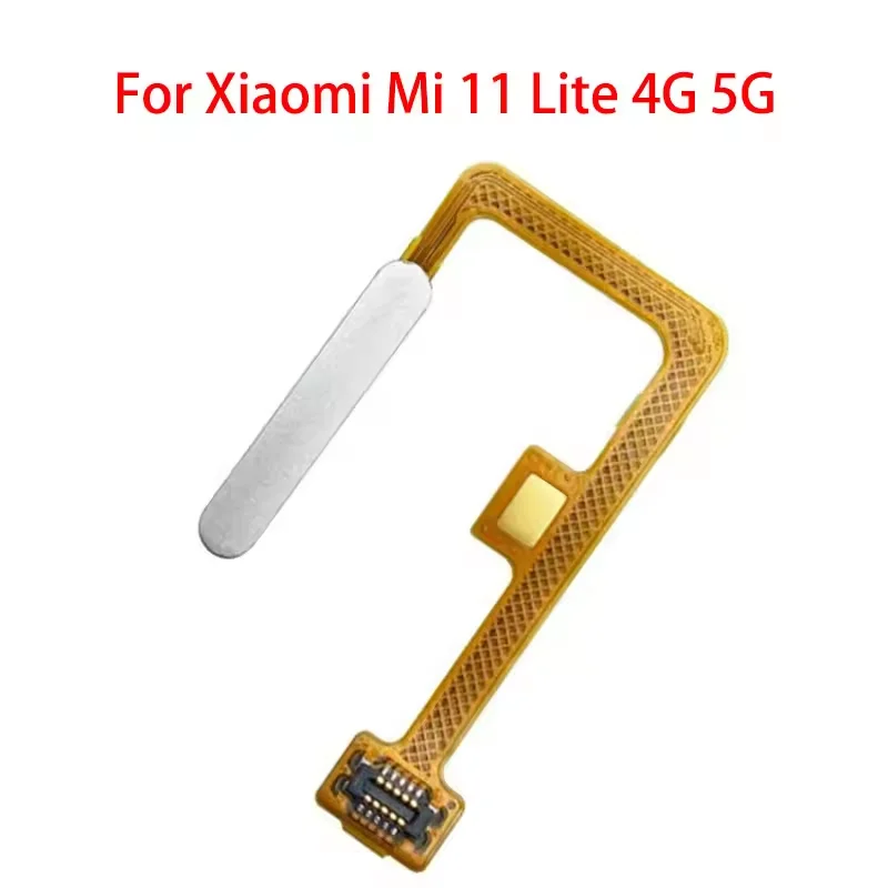 Original Fingerprint Sensor For Xiaomi Mi 11 Lite 5g 4g  Home Return Key Menu Power On Off Button Flex Ribbon Cable image 3