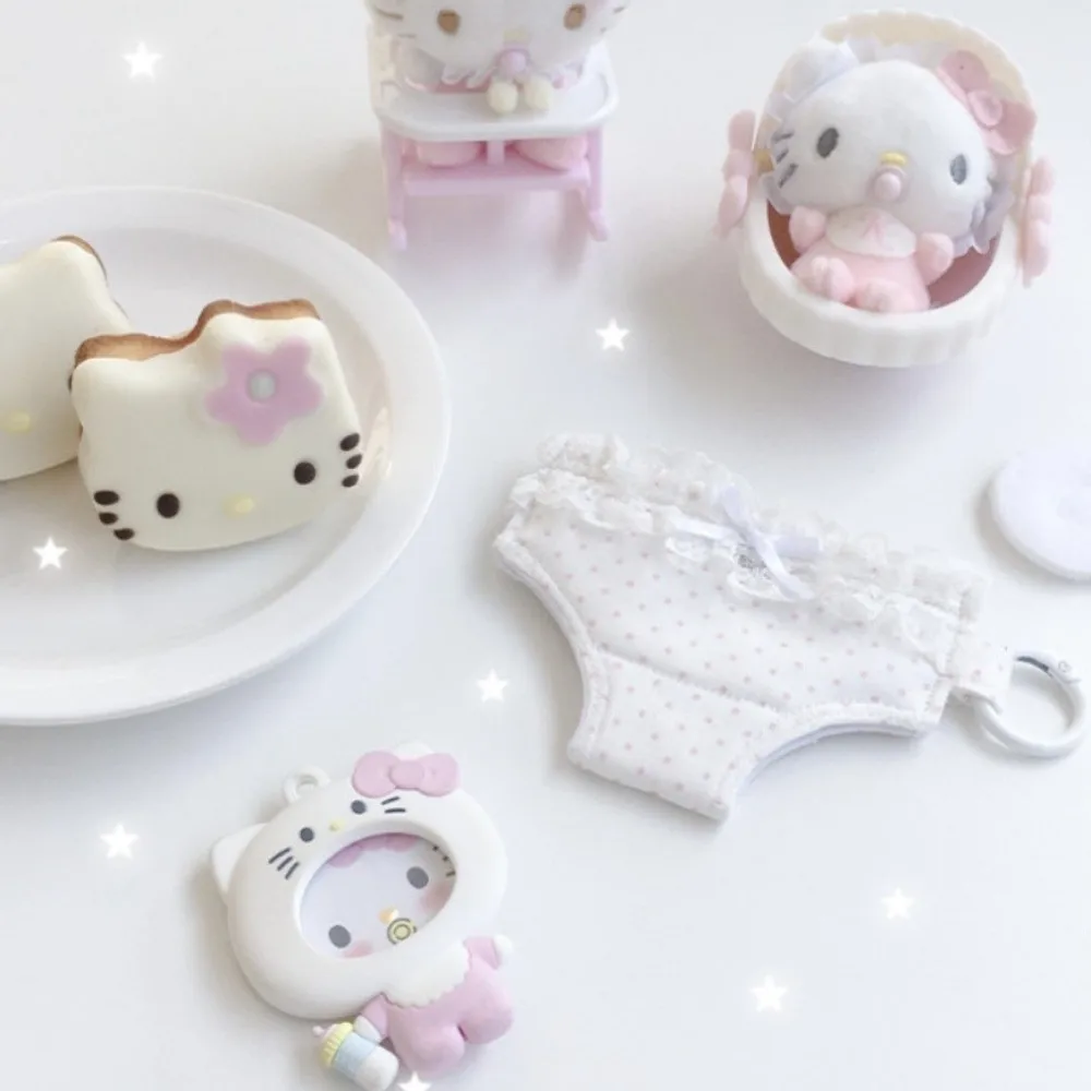 Novelty Polka Dot Card Holder Pendant Lace Trim Mini Size Mini Storage Pouch Snap Button Bow Detail Polka Dot Pouch For Girls