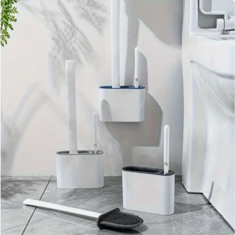 1PC Wc Pinsel Haushalt Dead-end Badezimmer Keine-loch Silikon Reinigung Götter Wand-Wc Pinsel