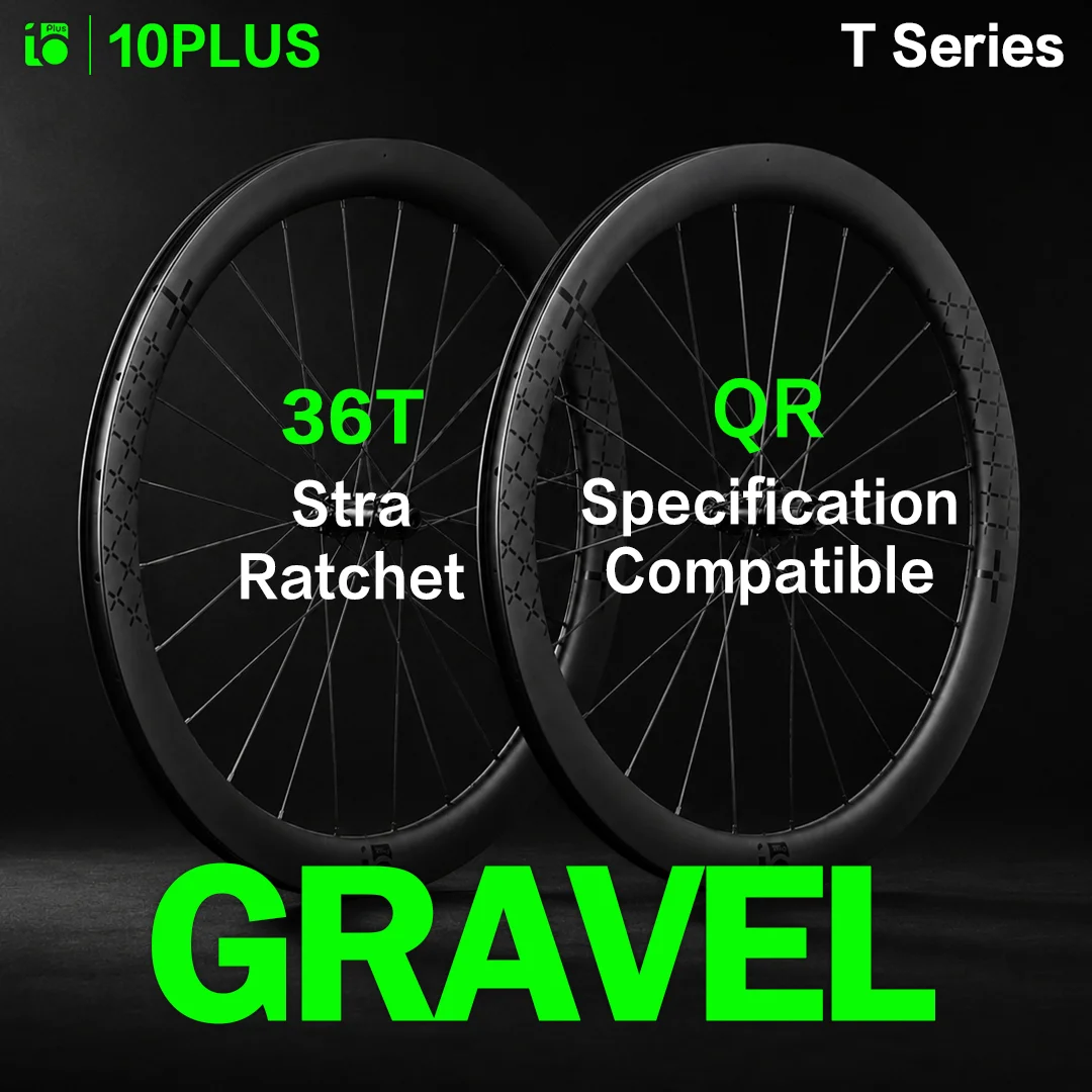 10PLUS Carbon Gravel Racing Wheelset 700C Tubeless Disc Brake Center Lock 36T Star Ratchet 38mm 45mm Wheels Pillar 1423 Spokes
