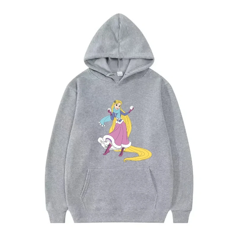 Disney Frozen patrón mujer moda Casual suelta blanco otoño Tops ropa jerseys señoras barato Y2k sudaderas con capucha