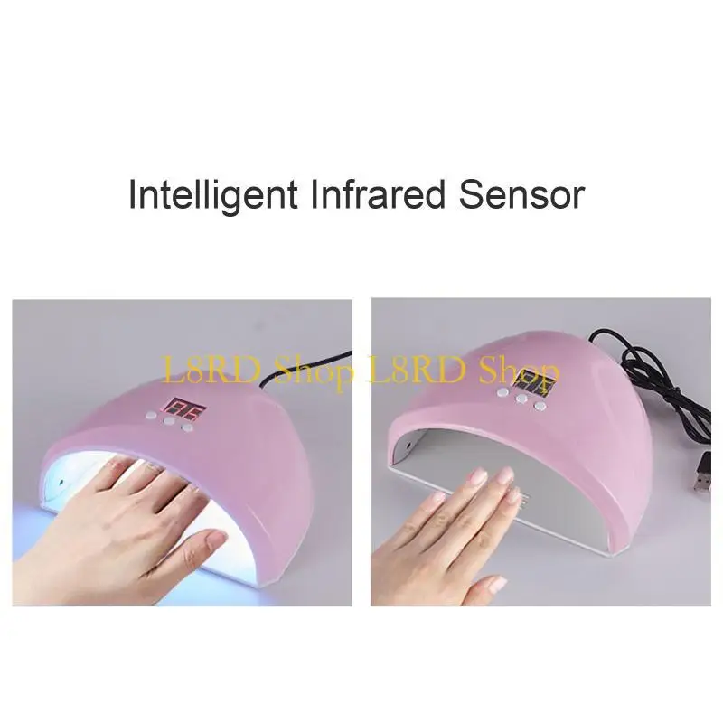 L8rd 36w luz UV para secador unhas Lâmpada cura automático Lâmpada unha UV USB