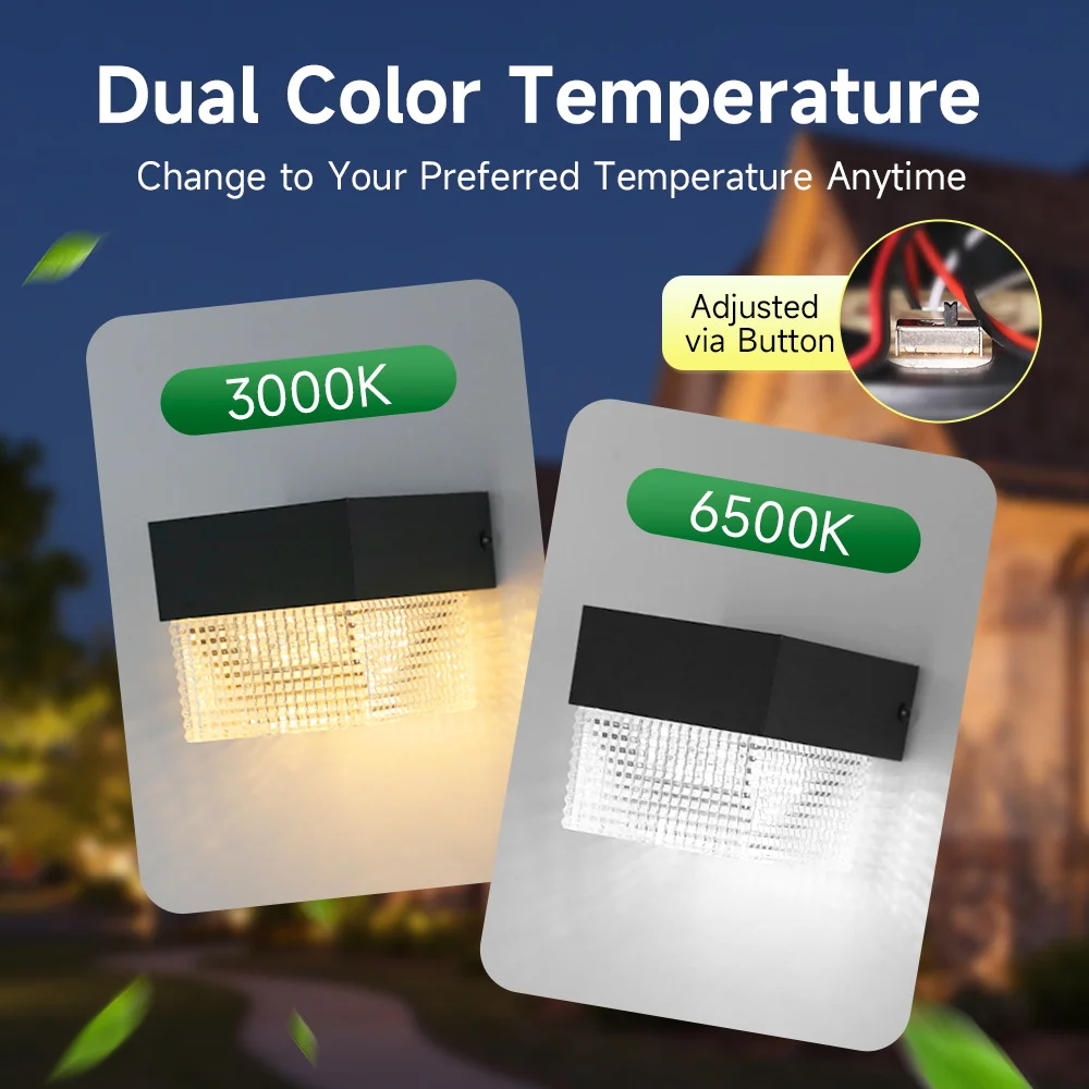 

LED Solar Wall Lamp Yard Street Garden Decor Light Outdoor Waterproof Luminous Lighting Landscape Lamp Sunlight Street Lamp