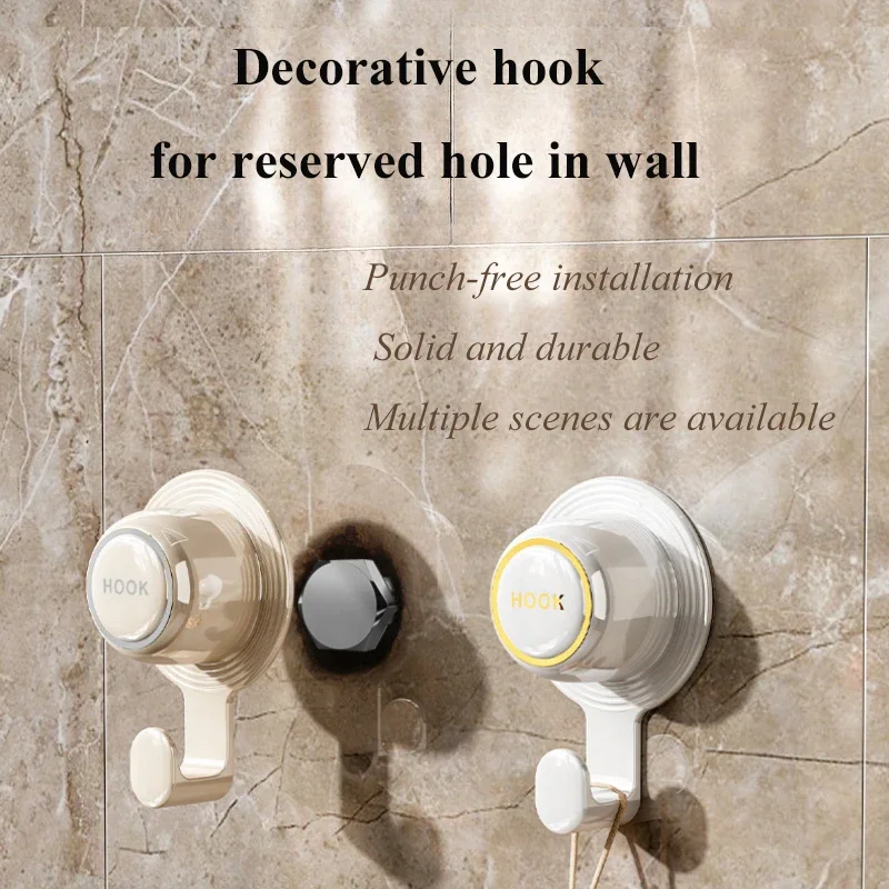 Wall Hole Decoration Hole-covering Hook Bathroom Water Pipe Mouth Blocking Plug Cover Air-conditioning Hole Mouth Cap Hook