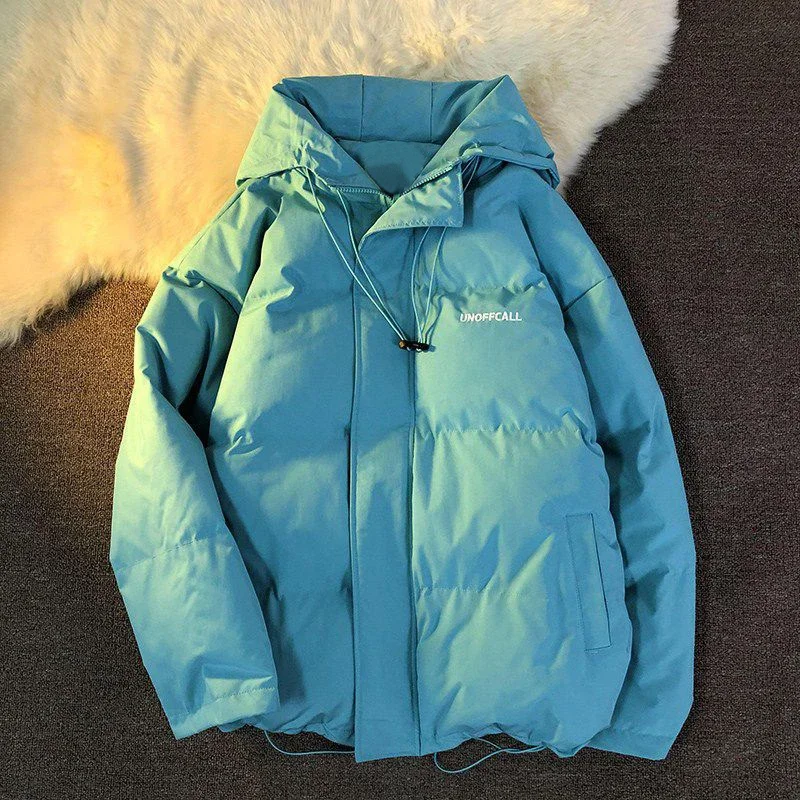 

Solid Fleece Warm Parkas For Women Winter 2022 Korean Fashion Streetwear Jacket Vintage Cotton Padded Bubble Coat Harajuku