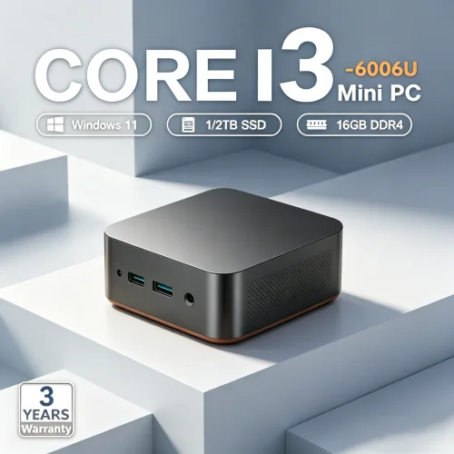 

Serendipity Fashion Mini PC with Windows 11 pro Core I3 6006U 32GB RAM 1TB/2TB SSD WiFi 6 BT5.2 4K HD for Office And Gaming