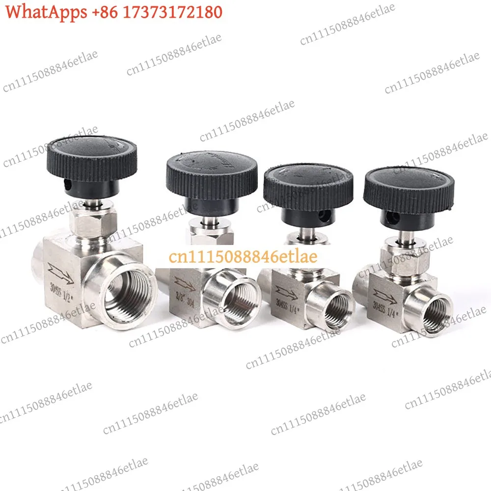 304 Stainless Steel Elbow Needle Valve BSP NPT 1/8‑1/2