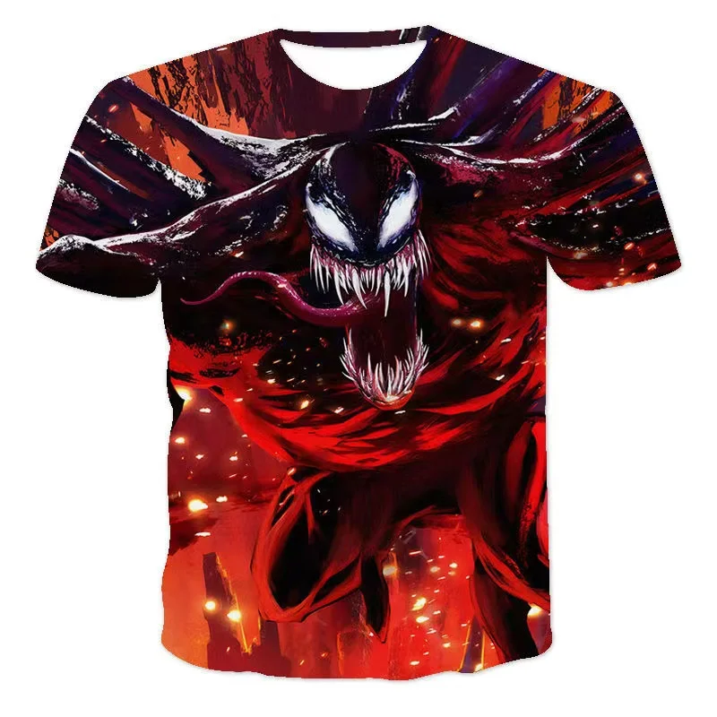 Summer new 3 dt T-shirt diffuse three dt poison film printing street trend of men's short sleeve T-shirt