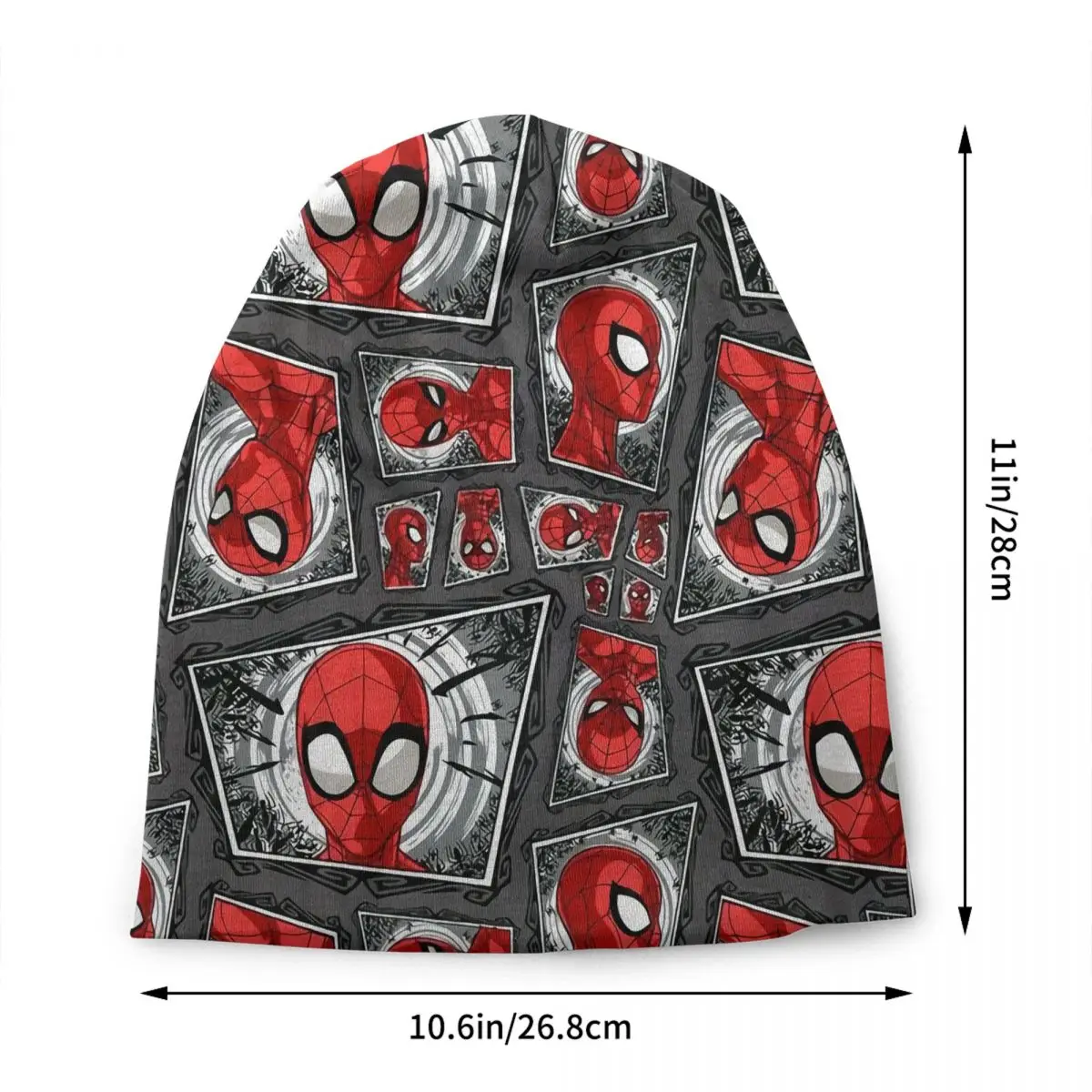 Custom Spider Man Heads Collage Skullies Beanies Caps Fashion Winter Warm Men Women Knitted Hat Unisex Adult Bonnet Hats