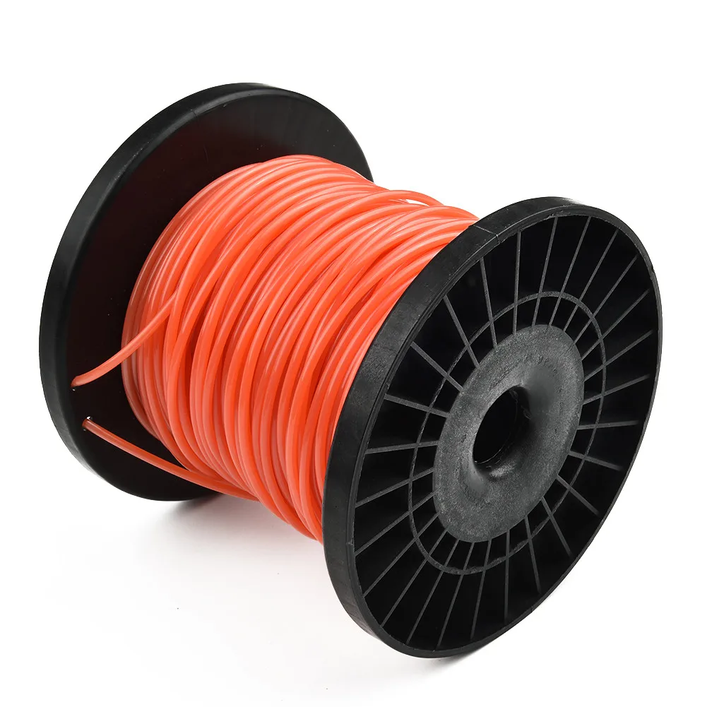 1pcs Electric Lawn Mower Trimmer Line 50m*2.7mm Nylon Garden Grass Brush Cutter Spiral Rope Lawn Mower Tool Accessories