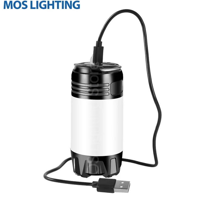 LED Outdoor Camping Lights High Power USB Rechargeable Light Multifunctional Tents Lights Portable Lighting Camping Equipment