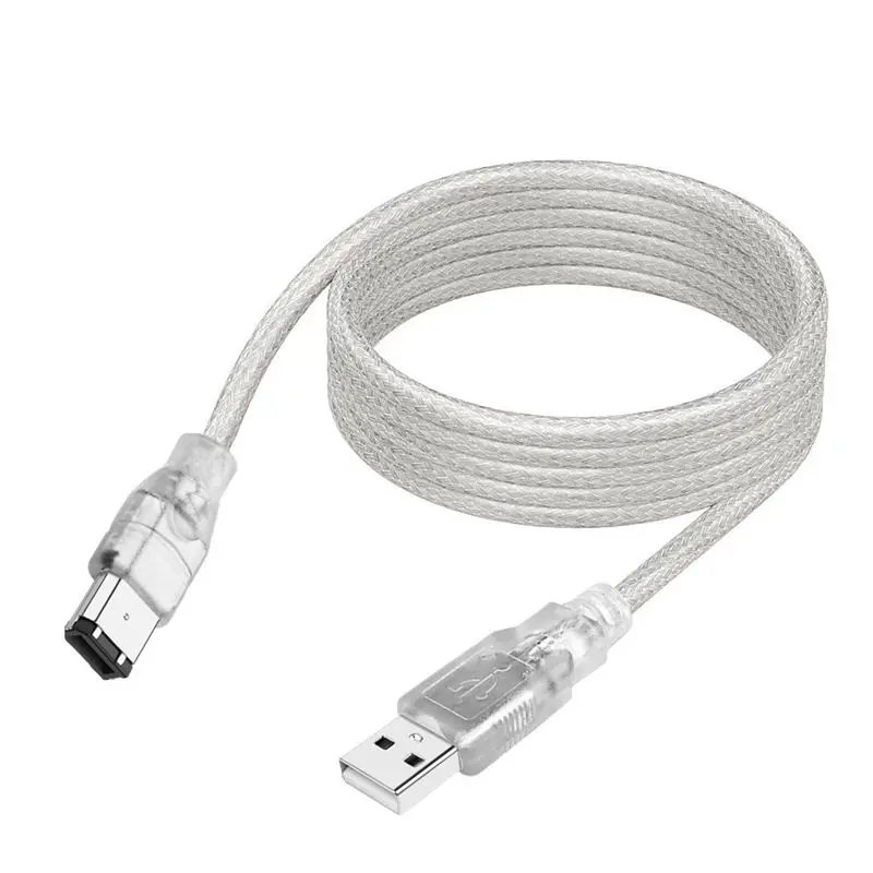 Cable Firewire IEEE 1394 de 1.8 m, Especificación Estándar, 6 Pines Macho a USB 2.0 A Macho, Adaptador Firewire 1394 para Dispositivos de Música