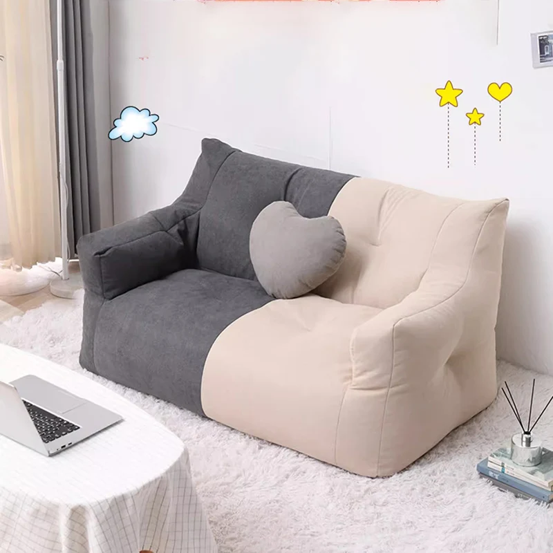 Ergonomic Nordic Bean Bags Sofas Bedroom Modern Floor Lounge Bean Bags Sofas Anti Slip Kids Relleno Para Puffs Room Decorations