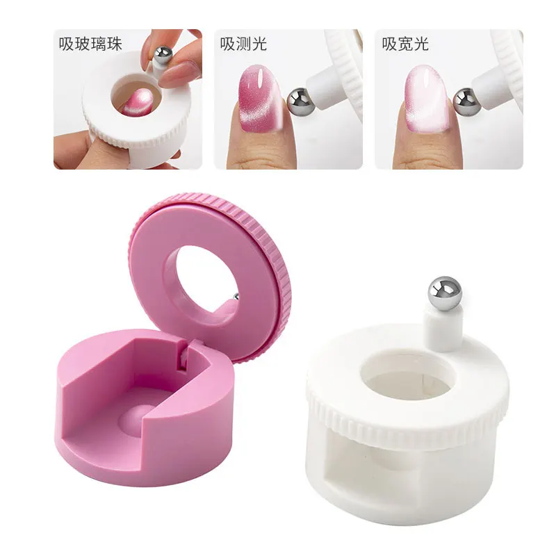 Automatic Rotating Cat Eye Nails Suction Device With Super Strong Magnets and Wide Beam Nail Art Bead