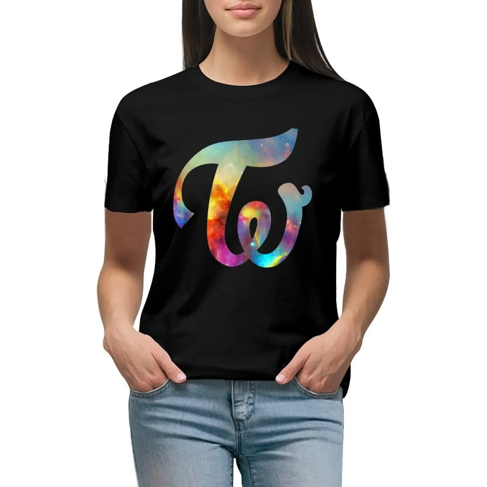 Twice Nebula T-Shirt blanks customs kawaii clothes t-shirt dress for Women graphic