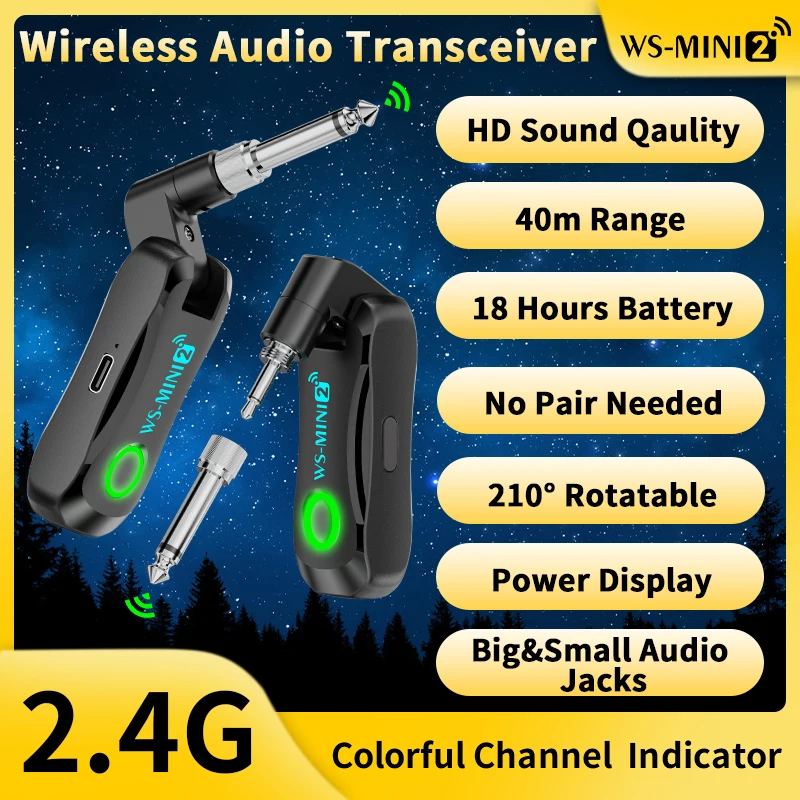 JAMJUM WS-MINI2 Wireless Transmitter & Receiver System (No Charging Case)
