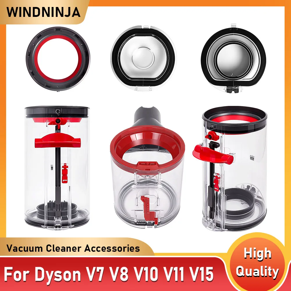 Dust Bin Replacement For Dyson V7 V8 V11 V15 V10 V12Slim Vacuum Cleaner Canister Bin Dust Tank Sealing Ring And Base Lid Part