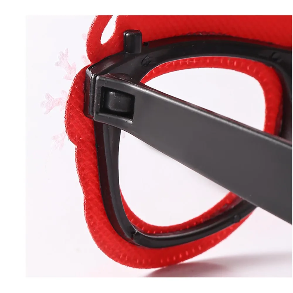 Feestbrillen Feestelijke vakantie Brilmontuur Cartoon Brillen Speelse kerstmanbrillen voor fotografie rekwisieten Kinderfeesten