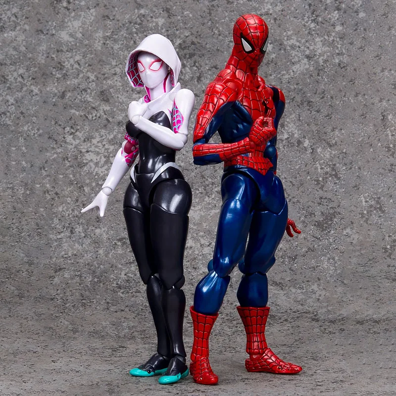 16cm ML Legends Spider man Gwen Spidergirl  Action Figures Collectable Model Joint Movable Anime Children PVC Toys Dolls Gifts