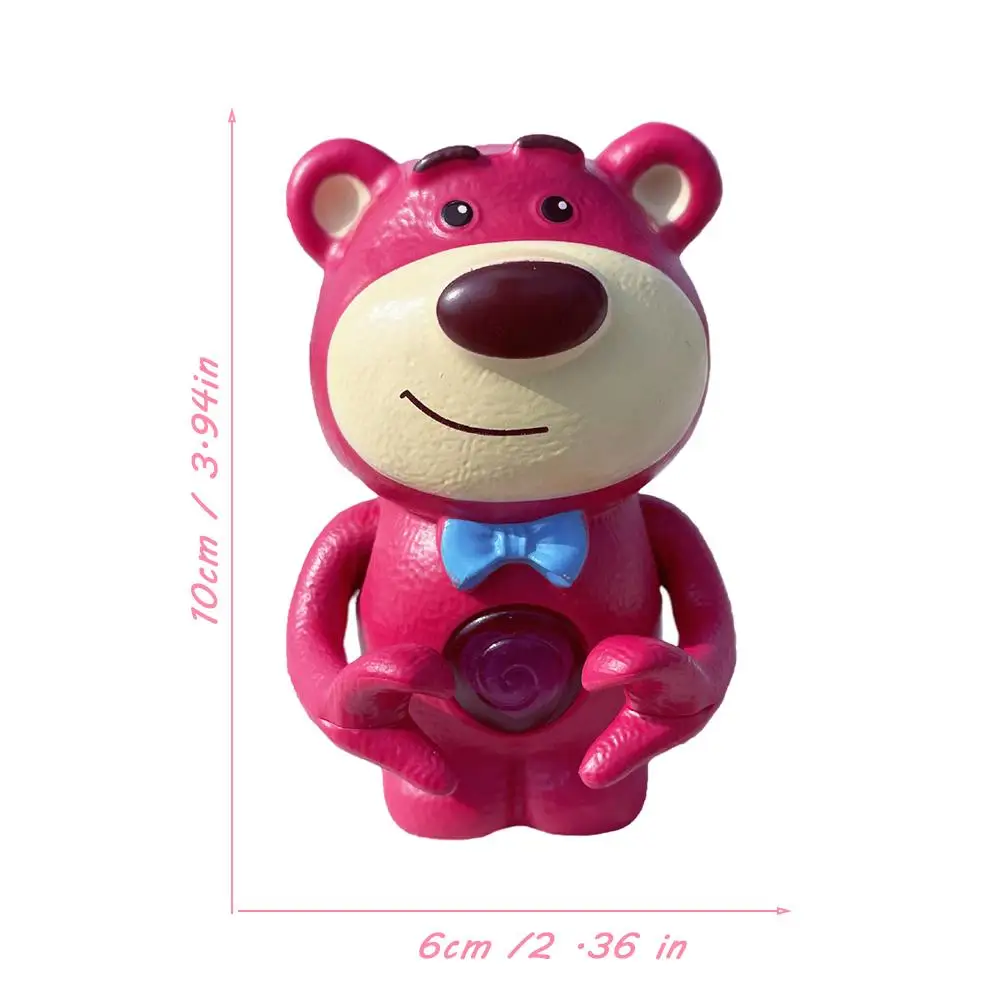 Strawberry Bear Heart Gesture Sound Toy Creative Sound Toys Valentine\'s Day For Girlfriend Cartoon Children Birthday Gifts