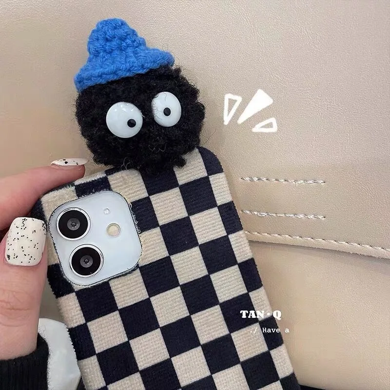 5PCS Small cinderblock keychain plush pendant Thousand and Thousand Girls cute schoolbag small charm cartoon dolls small gifts