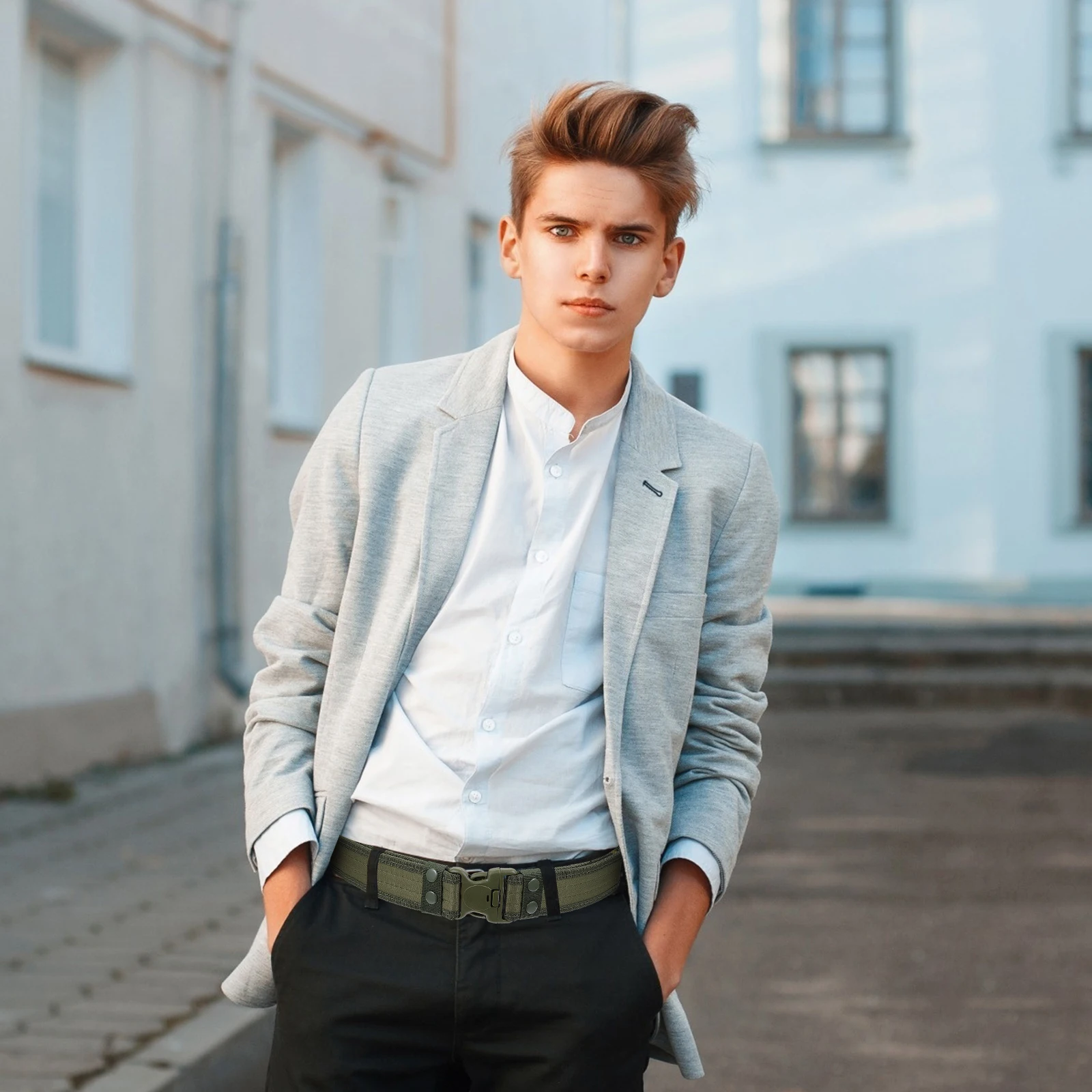 

1Pcs Breathable Camo Waist Belt Lightweight Outdoor Belt for Men Training Hiking Camping Adventure Equipment