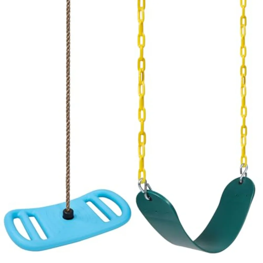 

Качели-веревка для лонгборда и сиденье-качели с ремнями, с прочными цепями, регулируемые, не запутывающиеся, для использования в помещении, на улице и во дворе