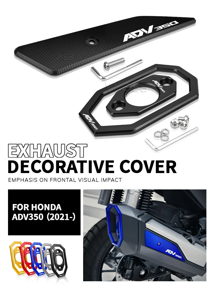 Couvercle décoratif de protection Dhield pour échappement de moto, pour Honda ADV350 ADV 350 2021 2022 2023 2024