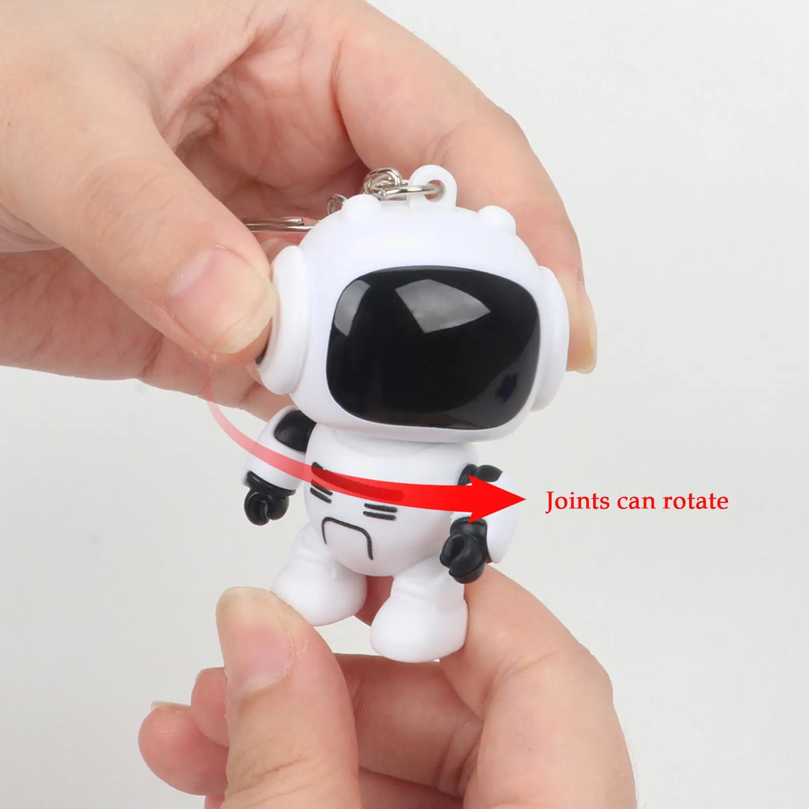 

Bag Charm Joint Movable Robot Wallet Pendant Glowing Eyes Design Keychains For Backpacks For Women Men Bag Wallet Schoolbag
