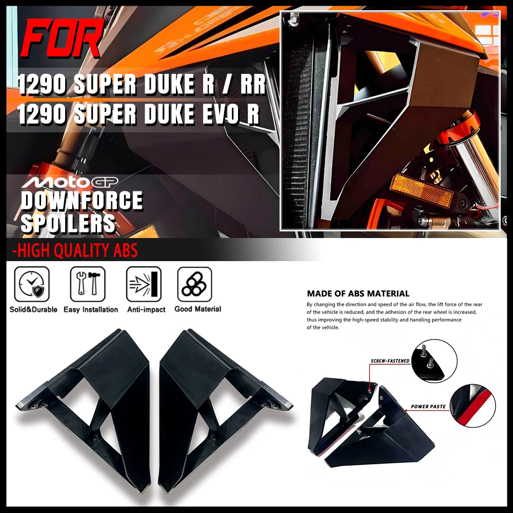 

For 1290 SUPER DUKE R EVO 2021-2024 Motorcycle Parts Side Downforce Naked Spoilers Fixed Winglet Fairing Wing Deflectors Panel