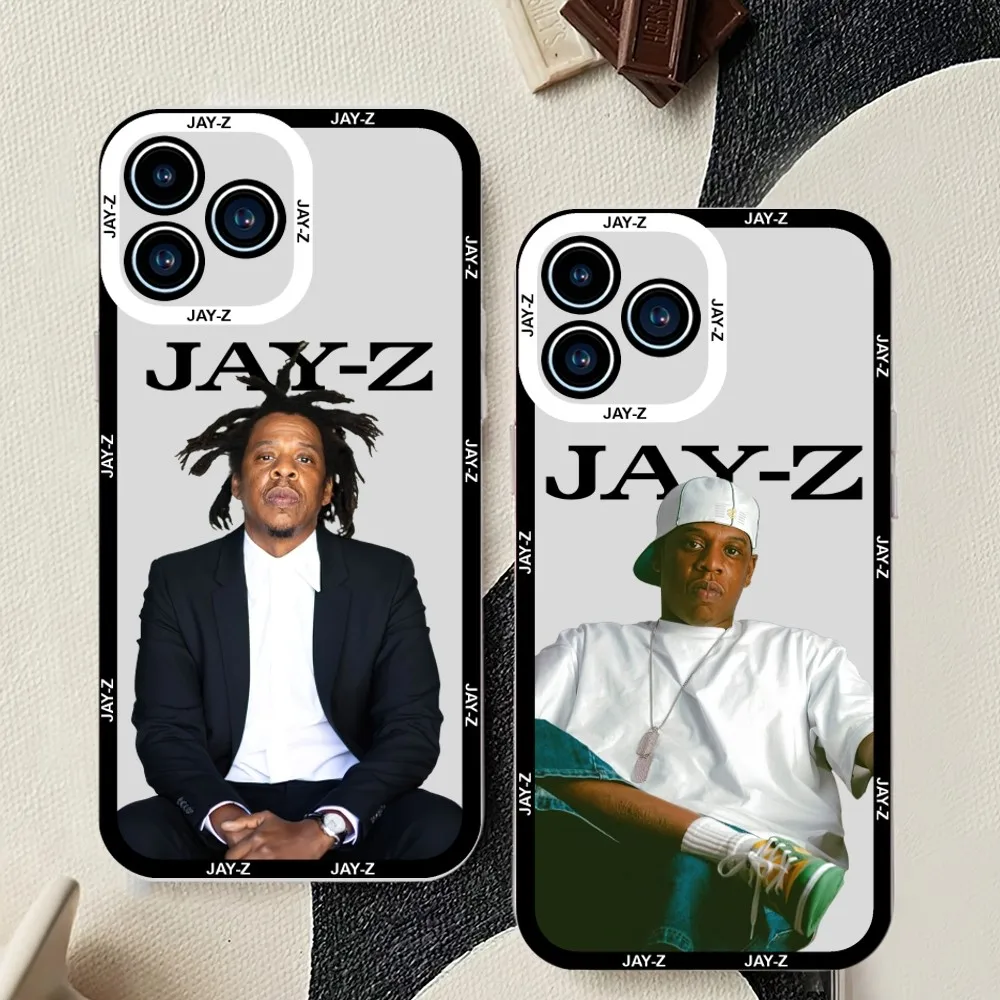 Jay Z Rapper Phone Case For iPhone 11 12 Mini 13 14 15Pro Max Transparent Shell