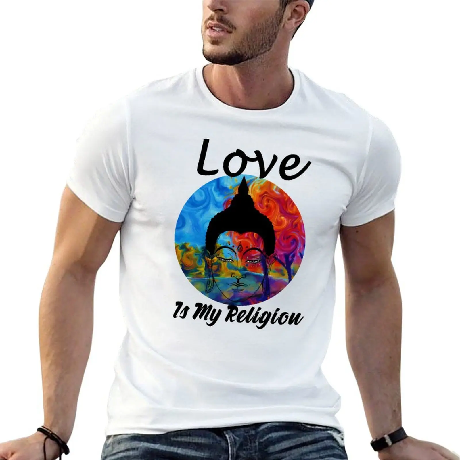 Love Is My Religion T-Shirt heavyweights football t shirt funny t shirts for men