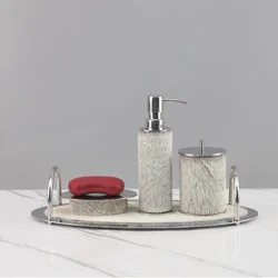 Stainless Steel Horse Hair Bathroom Supplies, Lotion Bottles, Soap Holders, Bathroom Trays, Home Decoration Accessories