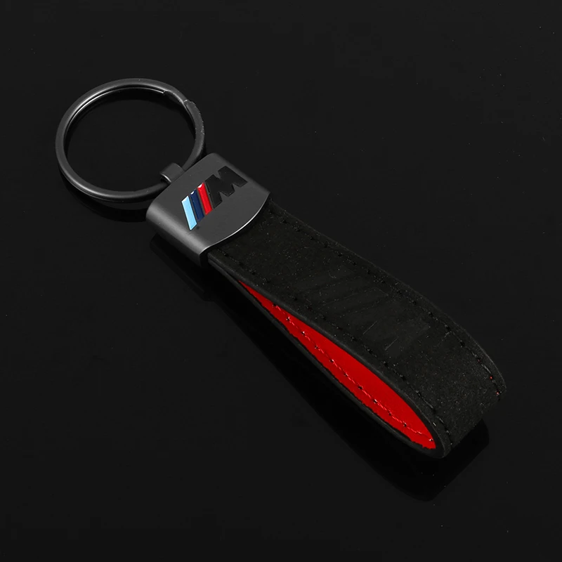 

Leather Car Keychain Rings M Emblem Keyring Key Chain For M Power M4 M5 M6 X3 X4 X5 E46 E39 E60 E95 F45 F82 F20 G18 G30 G68