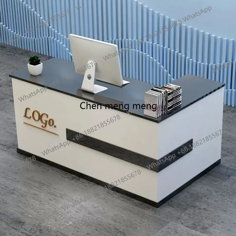G153 Business Pharmacy Reception Desk Beauty Salon Coffee Shop Counter Reception Desk Hairdressing Bancone Per Negozio Furniture