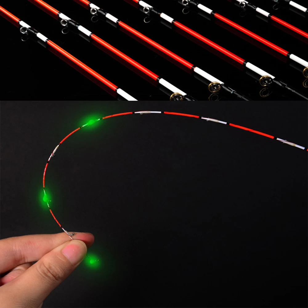 Ponta de jangada de 55cm, meia liga de titânio completa, reparação de substituição, ponta de vara de pesca noturna, ponta flexível, equipamento de pesca