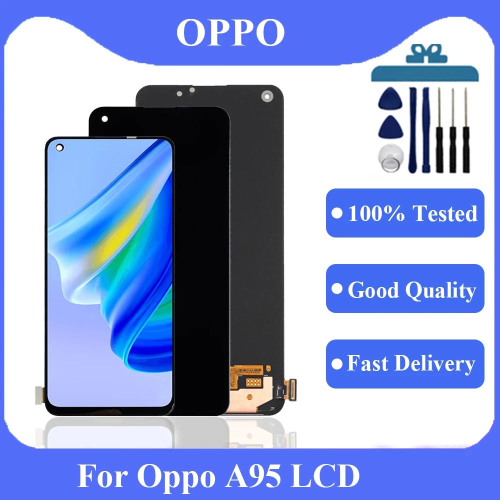 

6.43"Original AMOLED For OPPO A95 4G LCD Display Touch Screen Digitizer Replacement For CPH2365 CHP2365 LCD Display