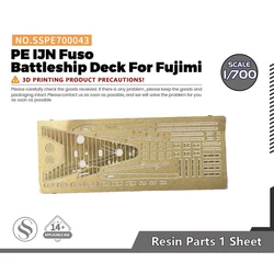 SSMODEL SSPE700043 1/700 Model Detail Up Set PE IJN Fuso Battleship Deck For Fujimi