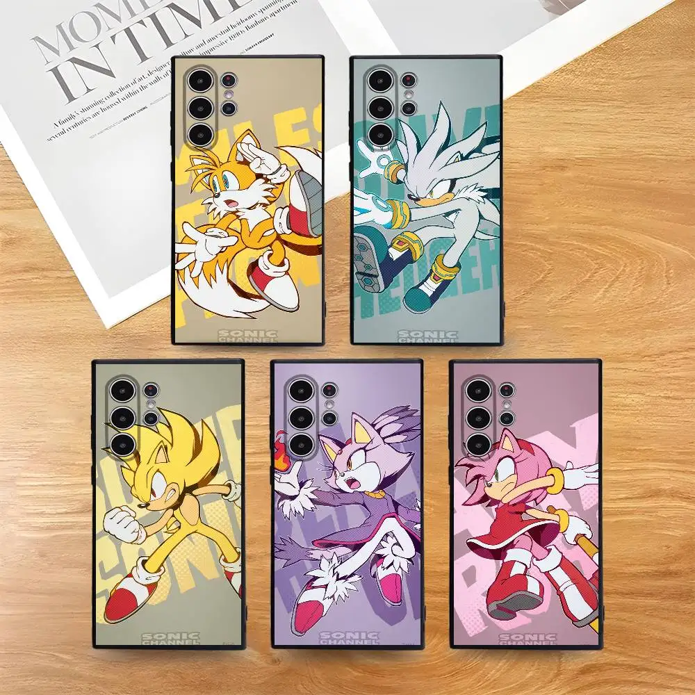 

Sonic The Hedgehog Phone Case for Samsung S series s20 s21 s22 s23 s24 FE Plus Ultra TPU Soft to Skin-friendly case