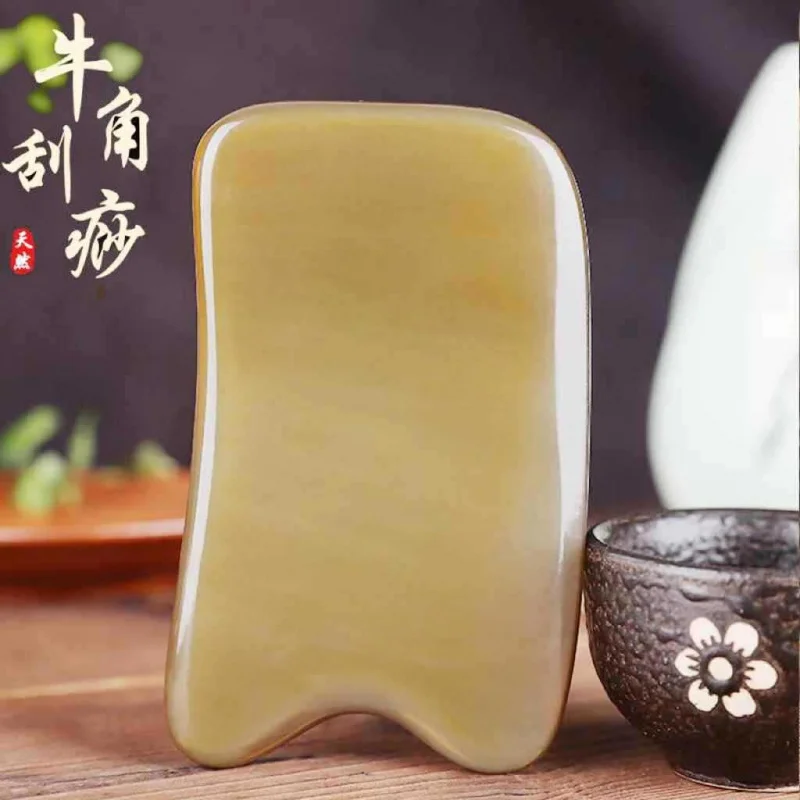 

Natural Horn Scrapping Plate Universal for Entire Body Shoulder and Neck Special Beauty Salon Back Scraping Massage Neck Massage