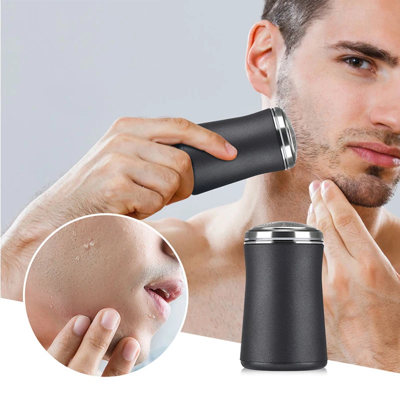 Mini Electric Shaver Rechargeable Shaving Machine for Men Beard Razor Travel Pocket Size Men Shaver Trimmer Self Sharpening