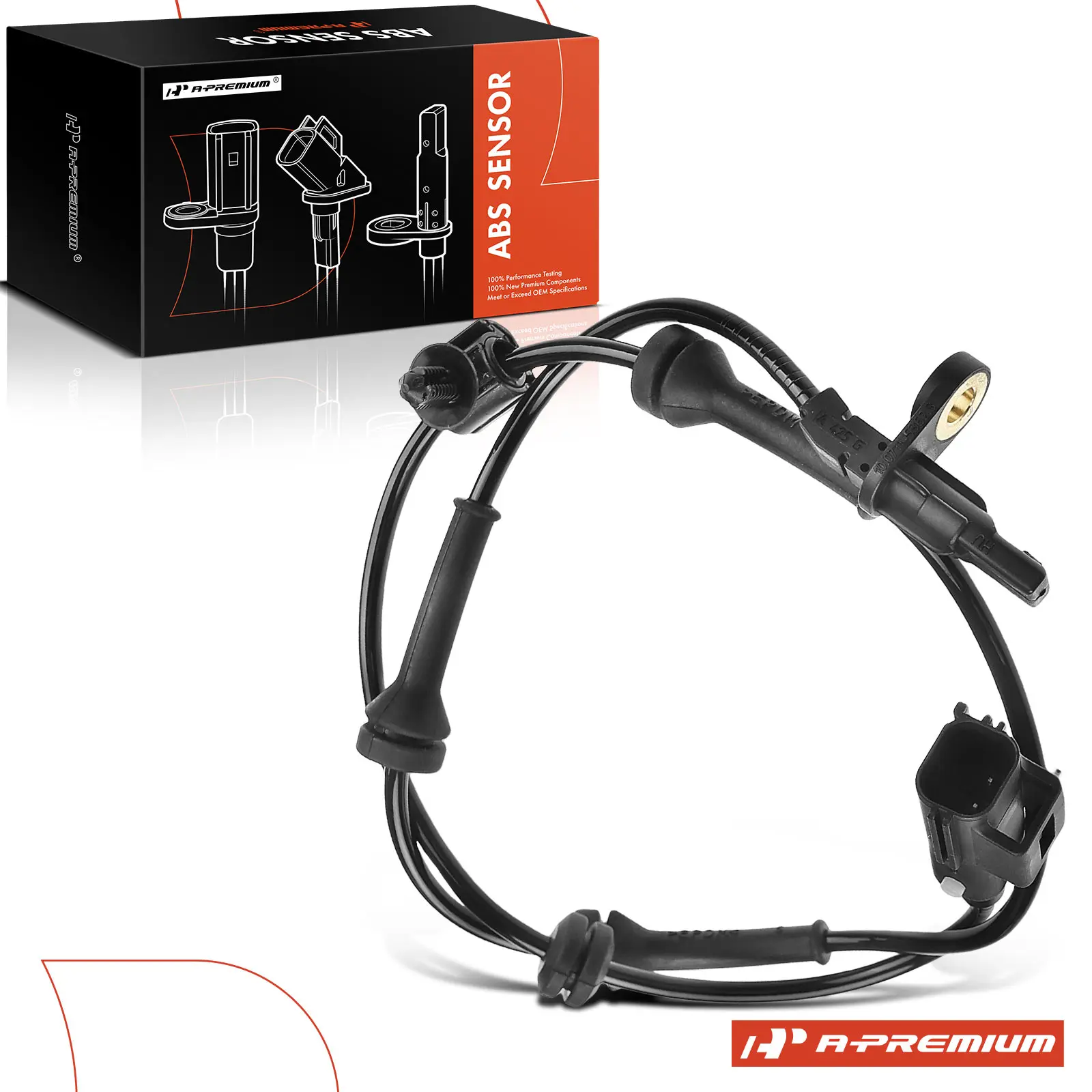 A-Premium Rear Driver or Passenger Side ABS Wheel Speed Sensor for Land Rover LR2 2008-2012