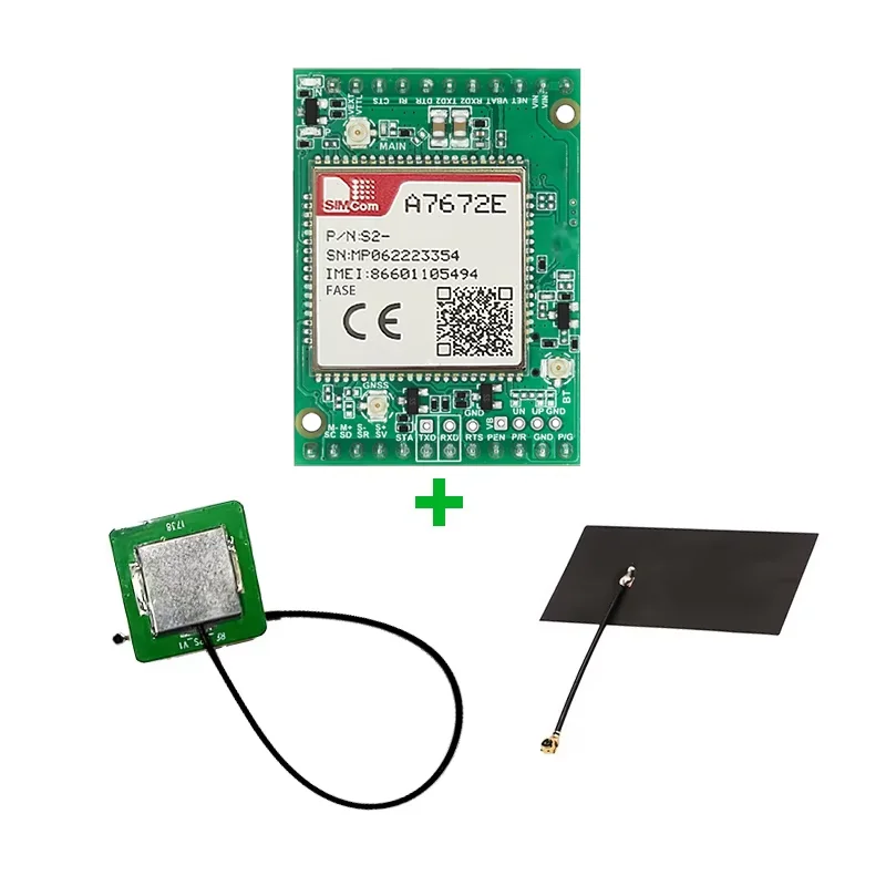 SIMCom A7672E FASE LTE Cat 1-Modul 4G-Kernplatine Entwicklungsplatine Unterstützung GPS A7672