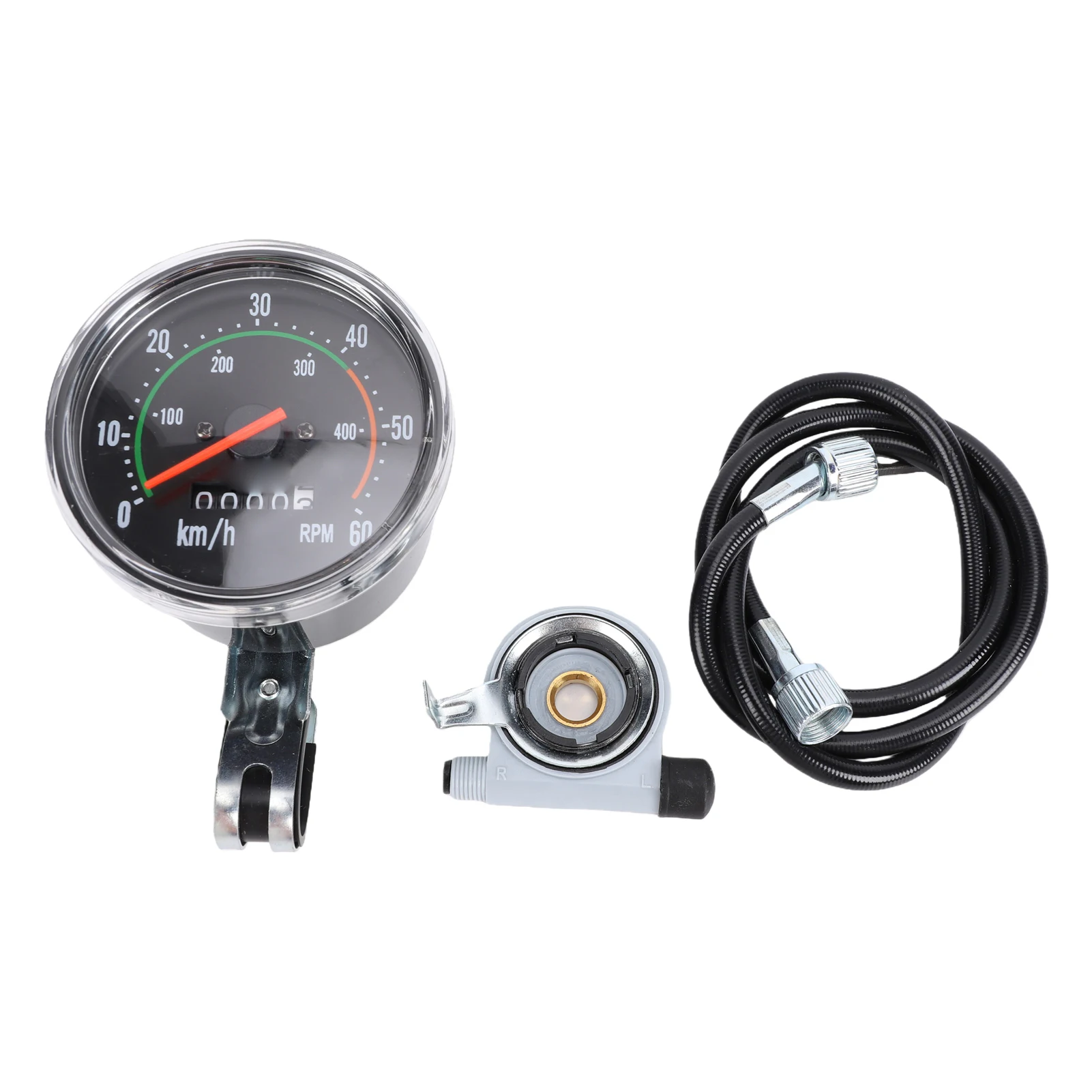 Cycling Commute Distance - Mechanische fietssnelheidsmeter kilometerteller stuurmontage fietscomputer voor