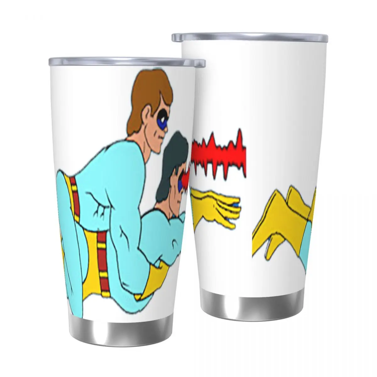 غامض مثلي الجنس الثنائي الفولاذ المقاوم للصدأ بهلوان فراغ معزول أكواب الحرارية كوب بارد القش مع غطاء 20 أوقية #5