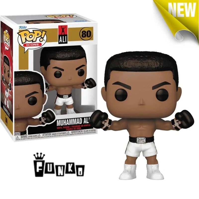 Новый ПОП FUNKO! 2025 знаков: Мухаммед Али (оружители) Мухаммед Али # Фигурка 80, коллекция моделей, игрушки для подарков