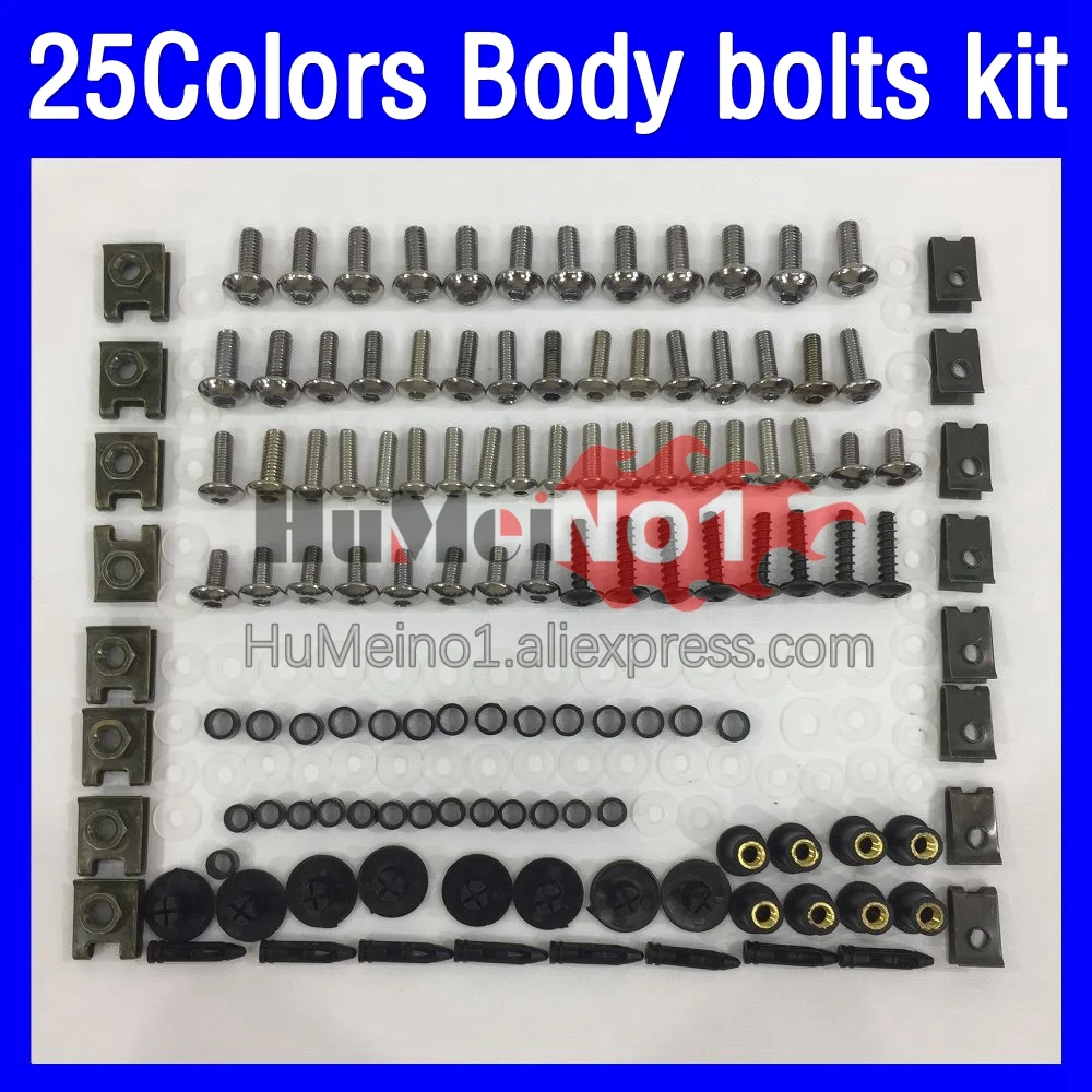 268ps Fairing bolts full screw kit For KAWASAKI NINJA ZX250 ZX 250 R 250R ZX250R 2008 2009 2010 2011 2012 Body bolt screws Nuts