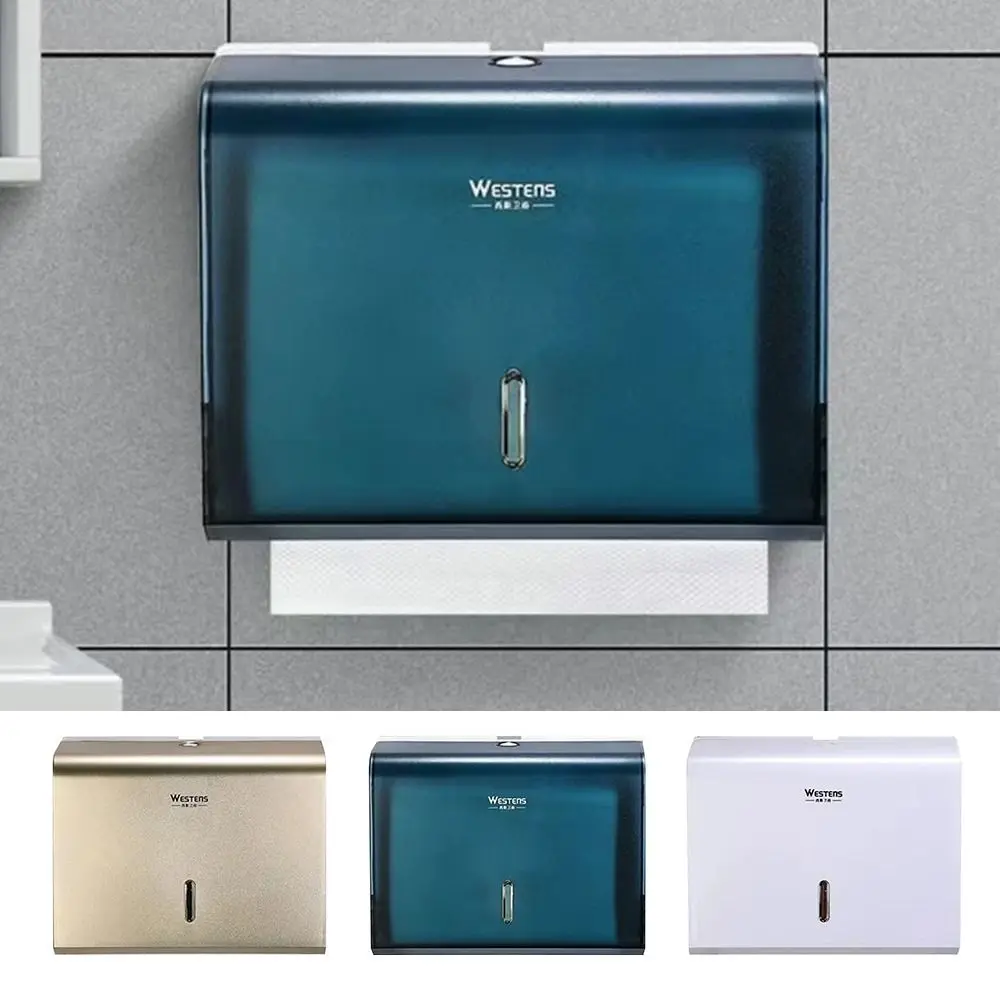 

Современный настенный диспенсер для бумажных полотенец без дырокола, большая вместительная коробка для туалетных салфеток, водонепроницаемая коробка для салфеток, аксессуары для ванной комнаты