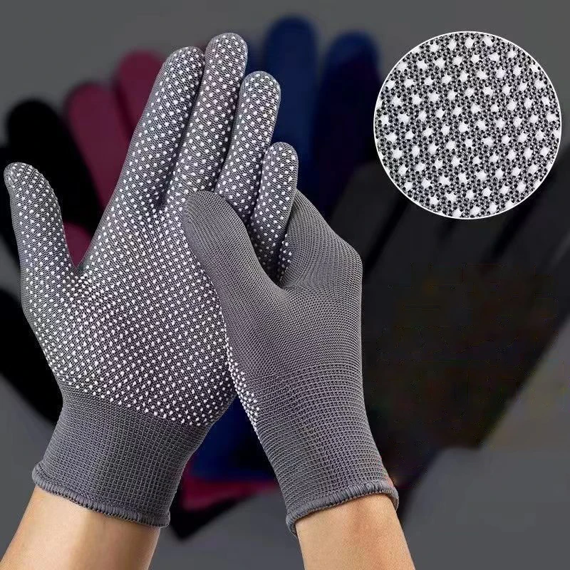 

12PCS Nylon Gloves Breathable Non-Slip For Cycling Fishing Camping Unisex Multicolor Work Protection Labor Protection Gloves