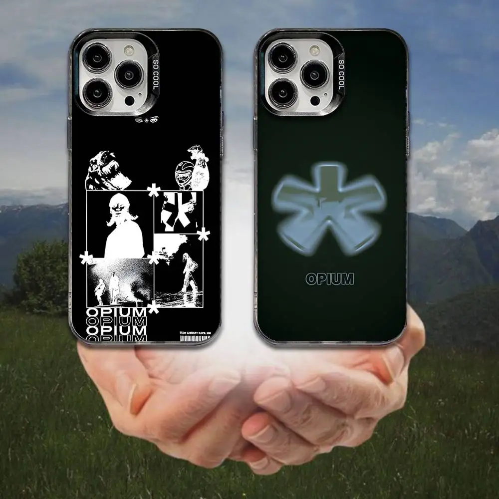 

Opium Playboi Carti VYL Phone Case For iPhone 16,15,14,13,12,11,8,7,Pro,Max,Plus,Mini,XS,SE Anti Fall Black Matte Hard